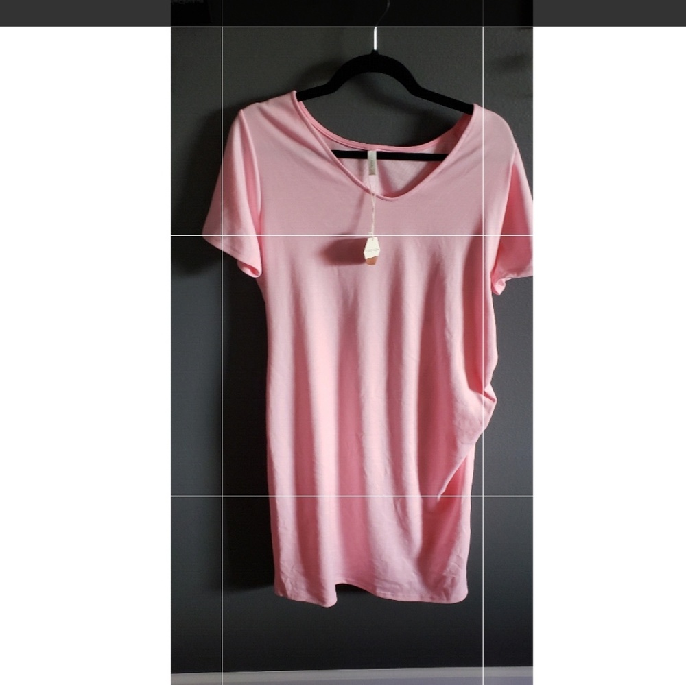 PinkBlush pink form fitting maternity dress